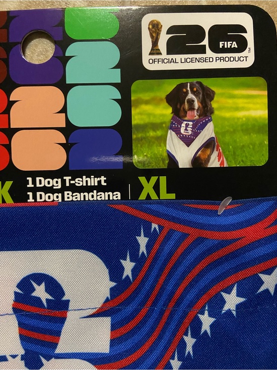 Other - NWT Official FIFA XL Dog T-Shirt & Bandana Set.Bandana has 2 different images⚽️🐾